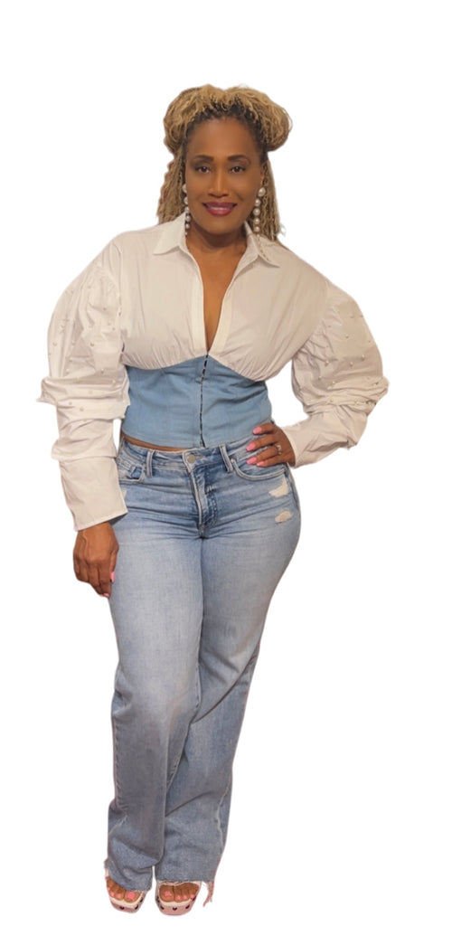 Denim Corset