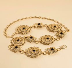 Western Round Concho Disc
Chain Belt
