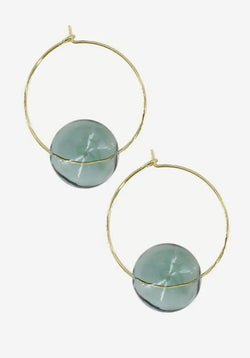 Glass Hoops Green