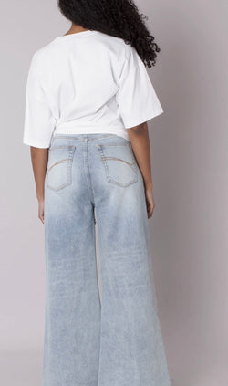 Starburst Pearl Wide-Leg Jeans
