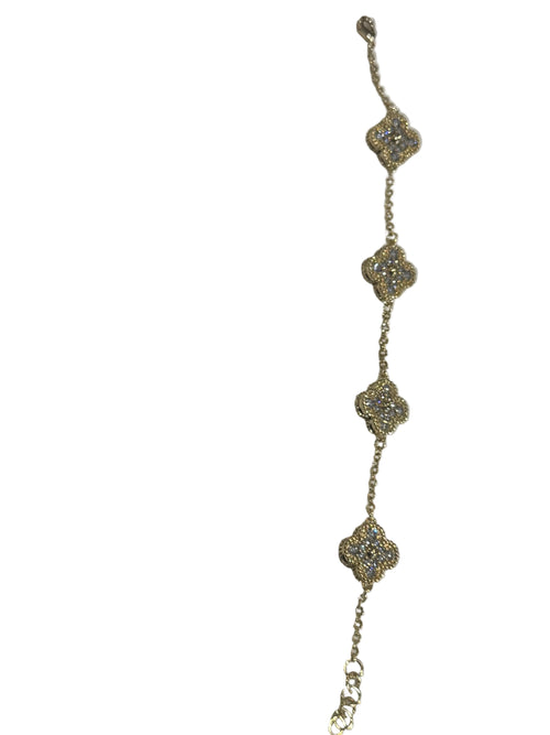 Crystal Clover Bracelet
