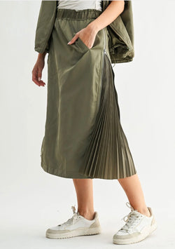 JELANI SKIRT WITH PLEATED
ZIPPER SIDES