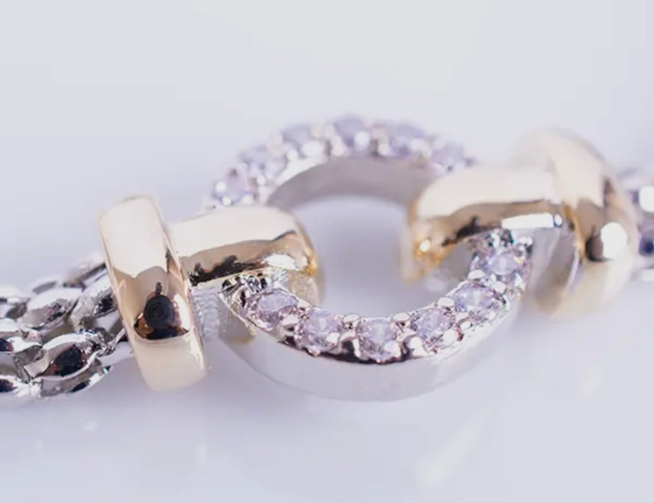Beaded Crystal Station Bracelet
