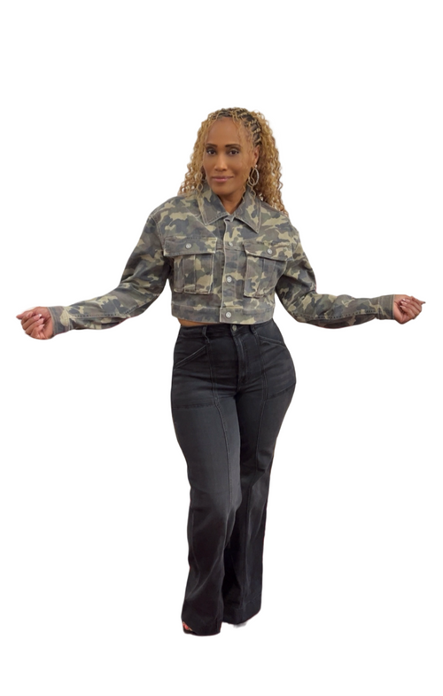 Camo Cropped Jacket