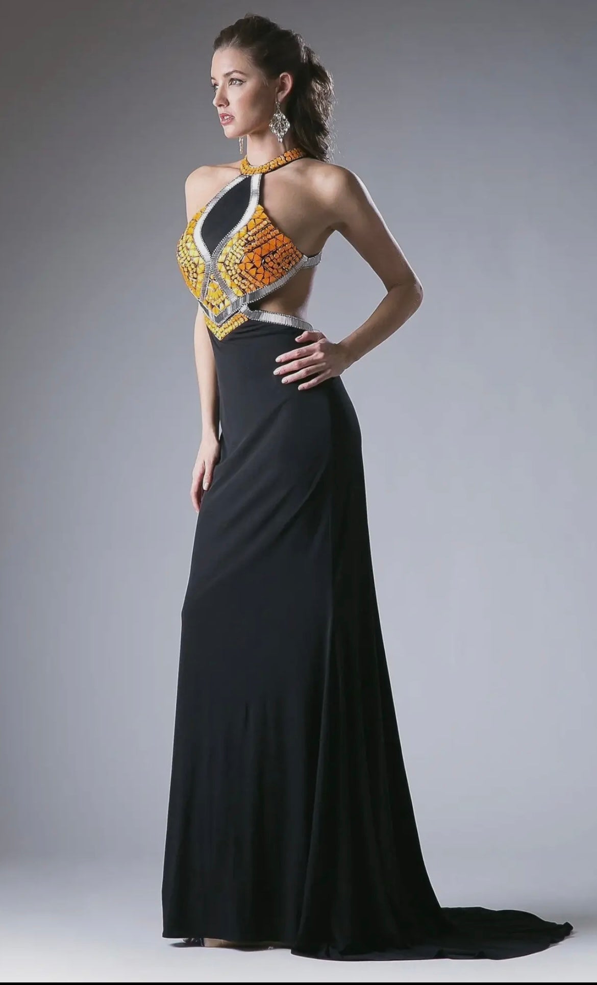 Beaded Stretch Knit Sheath Dress