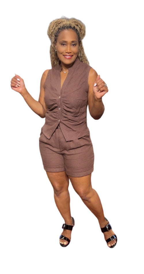 Carla Pleated Shorts