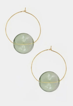 Glass Hoops Cyan