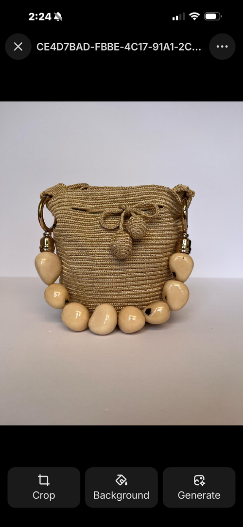 Wayuu Silk thread with Tagua strap