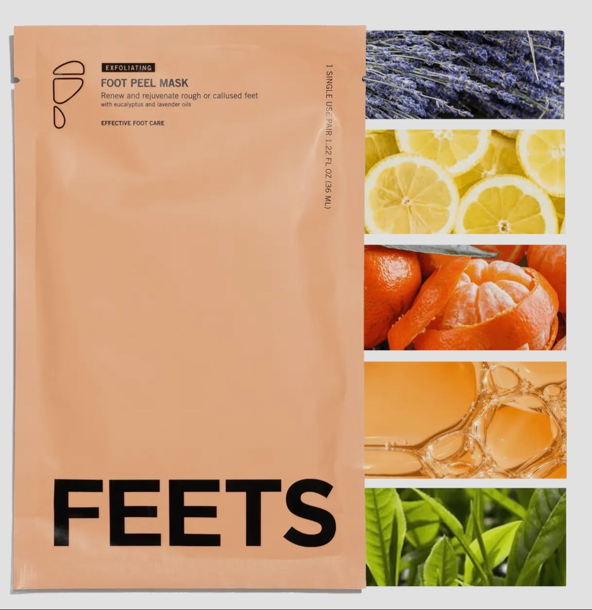 EXFOLIATING FOOT PEEL MASK (2 pairs per pack)