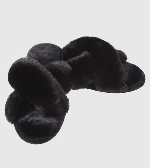 Beverly Hills Fur Open Toe Plush