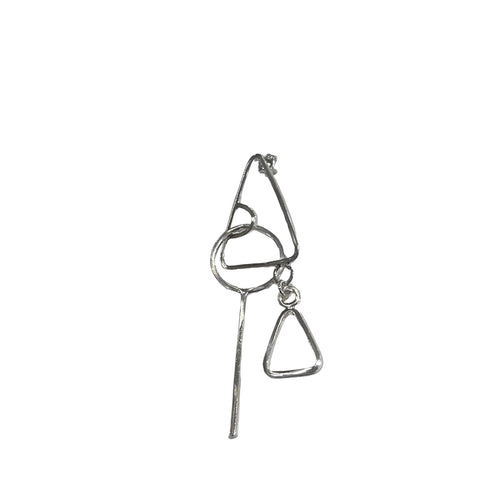Mismatched Statement Earrings: Sterling Silver
Line Drawing Singles