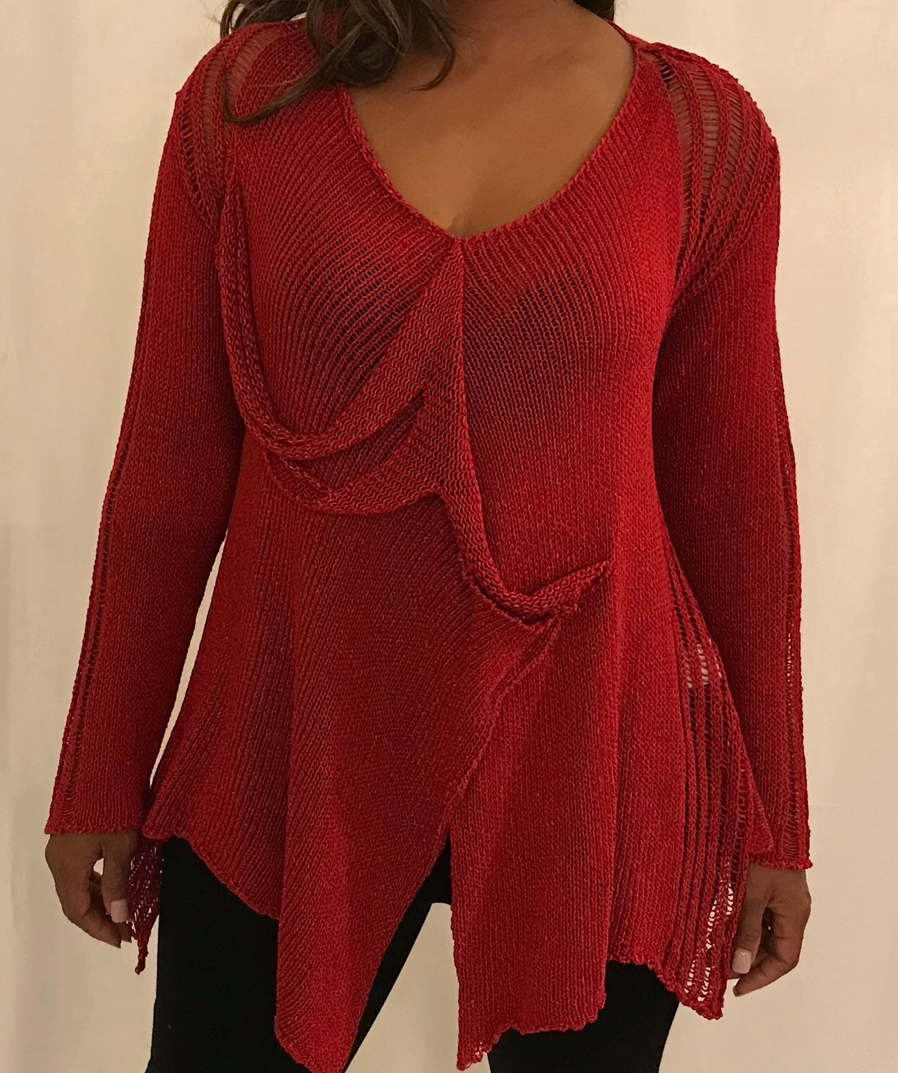 B & K Moda Swag Sweater