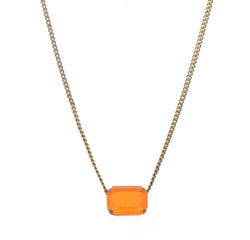Rubin Necklace in Electric Orange