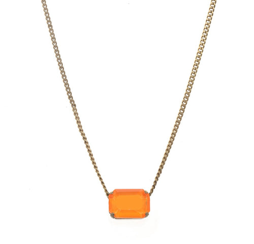 Rubin Necklace in Electric Orange