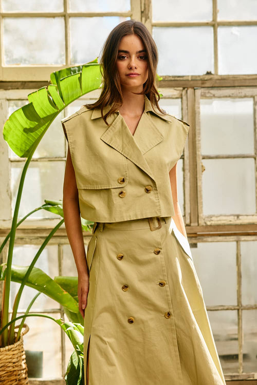 Trench Duo Skirt Set