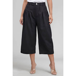 Noir Pleated Culottes