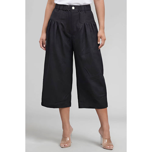 Noir Pleated Culottes