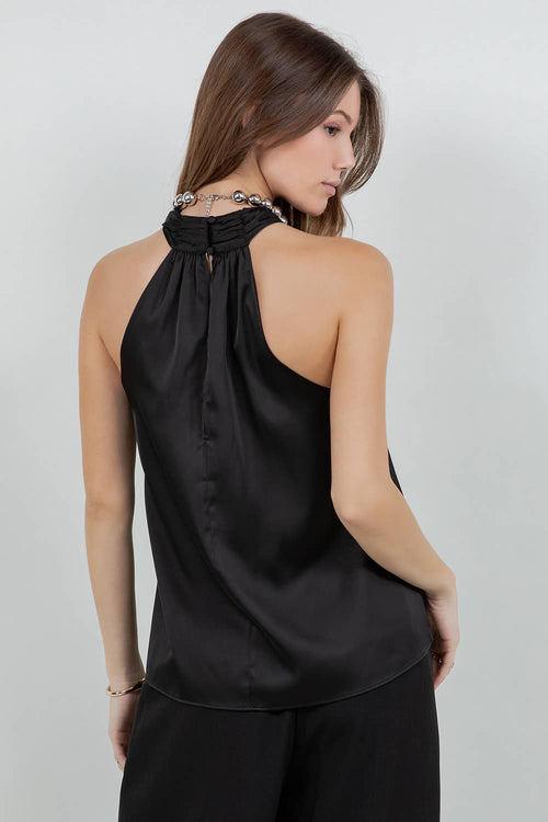 Beaded Halter (Black)