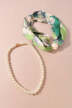 Pearl Scarf: Yellow