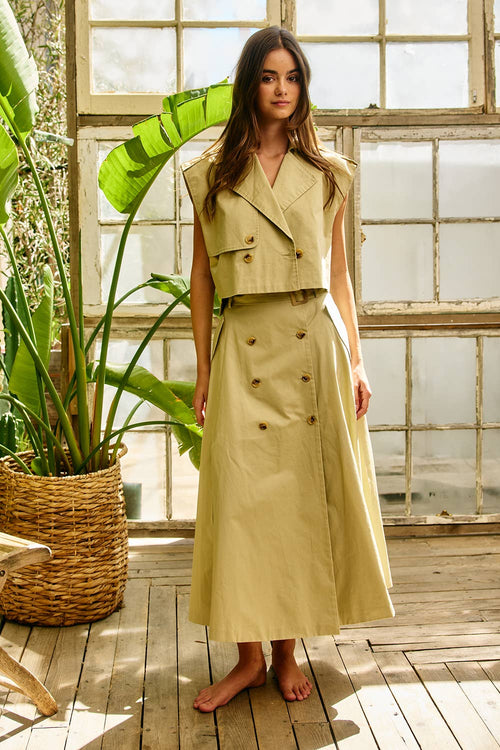 Trench Duo Skirt Set