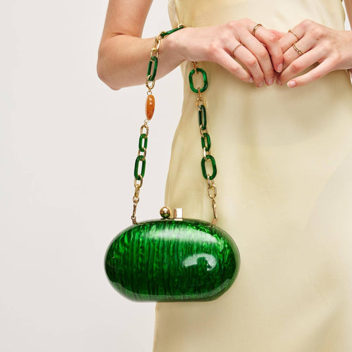 Tamberla Evening Bag: Emerald