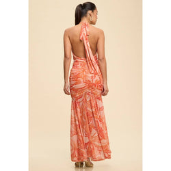 FLORIS MAXI DRESS: Orange