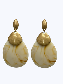 Marbled Teardrop Earrings