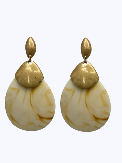 Marbled Teardrop Earrings