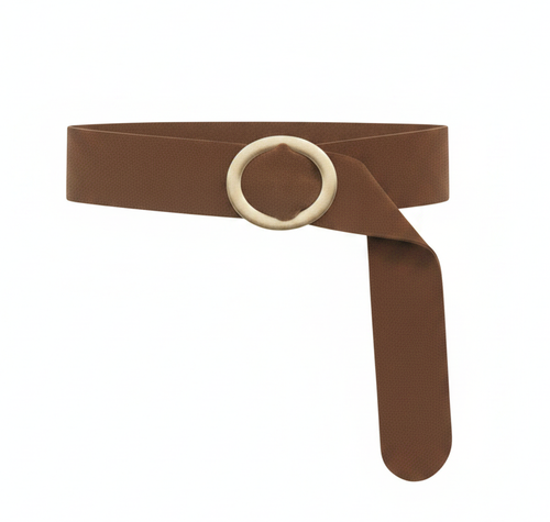 Soft Suede Wrap Belt with Buckle